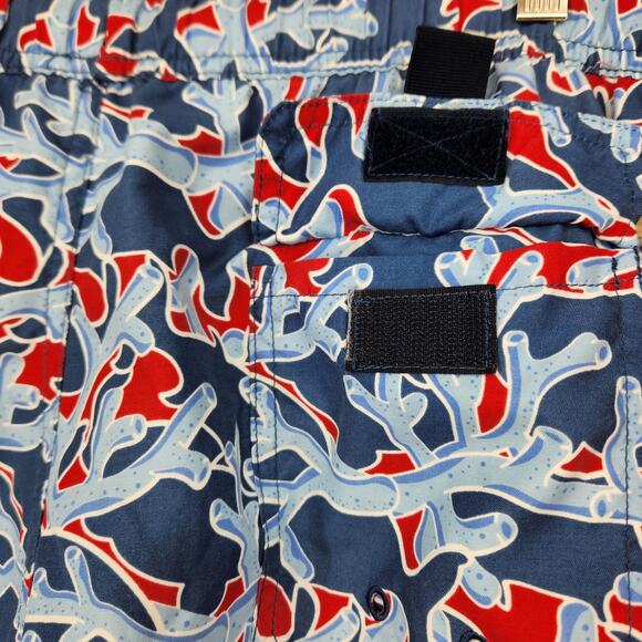 Vineyard Vines Coral Drawstring Lined Swim Shorts Trunks Swimwear Size Large - Picture 7 of 7